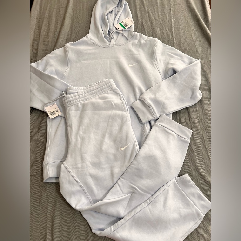 Nike Light Blue Hoodie and Sweatpants Set - Mixed Size Set